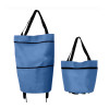 Collapsible Shopping Trolley Bags Navy Blue